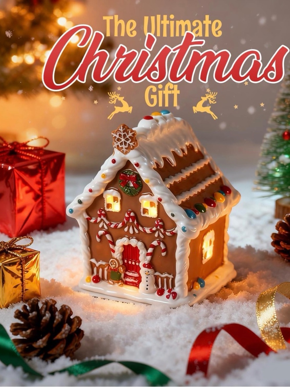 Gingerbread House Electric Wax Melt Warmer - Picture 6 of 6